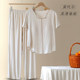 Pajamas modal ຂອງແມ່ຍິງທີ່ມີ pads ເຕົ້ານົມແມ່ນອ່ອນແລະ elastic