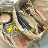 Вместительная и большая косметичка, портативная брендовая сумка через плечо, сумка для хранения для путешествий, изысканный стиль, популярно в интернете, коллекция 2023