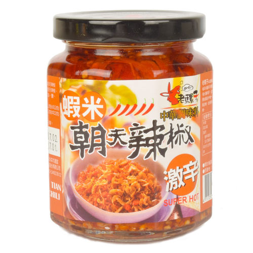台湾进口酱料老骡子虾米蒜蓉豆豉豆瓣霸王朝天辣椒酱超辣下饭酱 - 图2