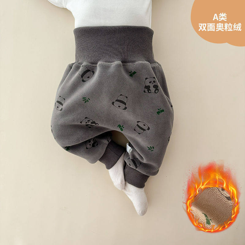 婴儿屁屁裤子秋冬加厚加绒高腰护肚裤宝宝大pp裤外穿婴幼儿冬装潮,淘宝优惠券,粉丝福利购,淘宝优惠卷