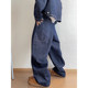 Dannyandzee spring all-match retro retro denim color silhouette work jeans men's original cow color INS