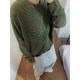 Dannyandzee spring and summer retro loose three-dimensional letter hook pattern stacked semi-transparent hollow thin sweater for men