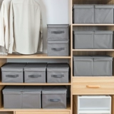 Складной ящик для хранения, однотонная коробка, ткань оксфорд
