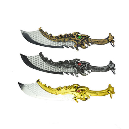 儿童玩具刀剑 塑料 斧头 表演天王宝剑 男孩仿真 武器 刀剑玩具 - 图3