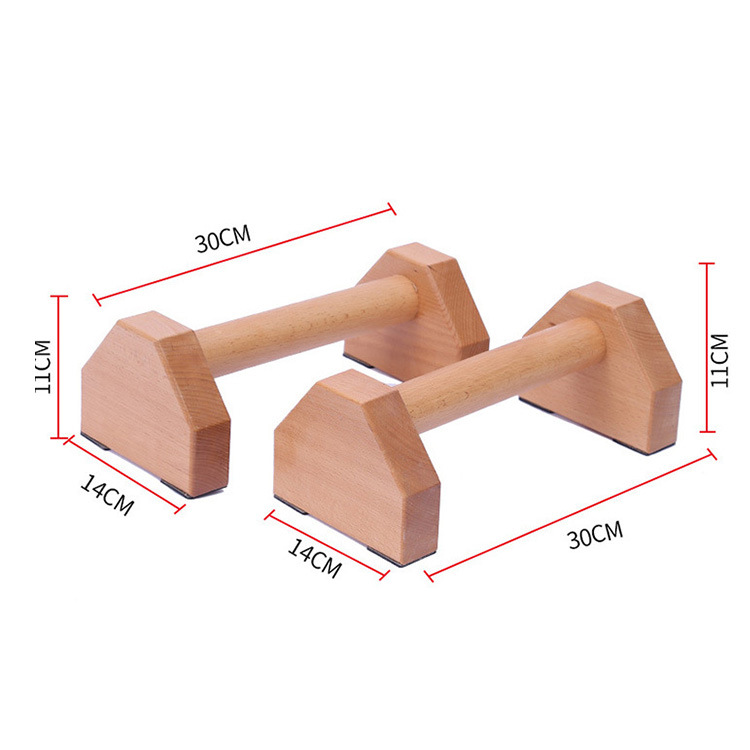 俄挺支架 便携 铁三角 俯卧撑架实木 倒立 街健装备榉木 - 图1