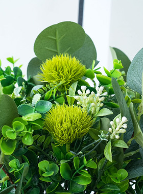 仿真绿植物盆栽摆件客假花饰品