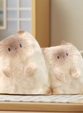 礼物盲盒摆件桌面可爱装饰品手办猫猫植绒AI潮玩情绪P礼品创意