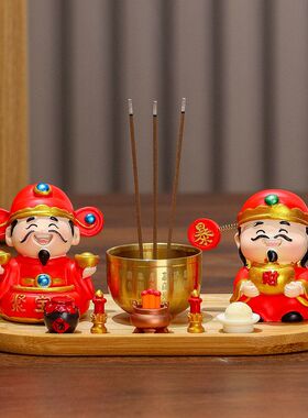 烛台香炉供奉摆件插香炉佛堂香托蜡烛底座烧香财神爷清明祭祖插香