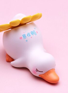 桌面解压玩具树脂小鸭可爱暴富
