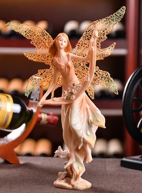 北欧仙女风天使情人节闺蜜摆件