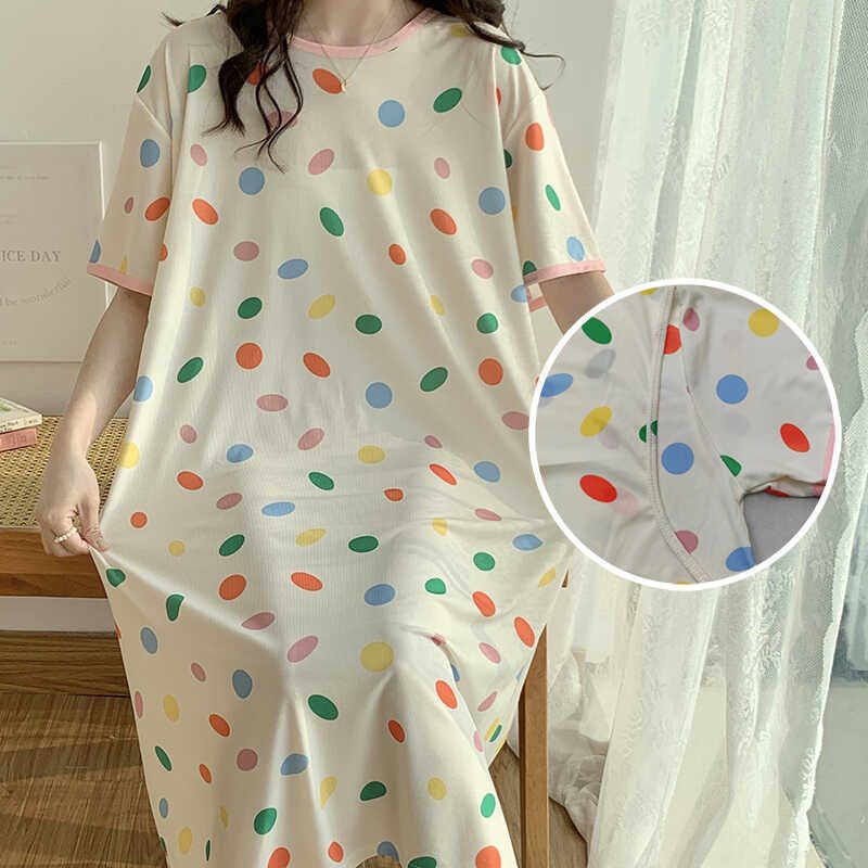 大码300斤冰丝短袖产妇入院待产裙夏季喂奶月子服孕妇哺乳睡裙200,淘宝优惠券,粉丝福利购,淘宝优惠卷