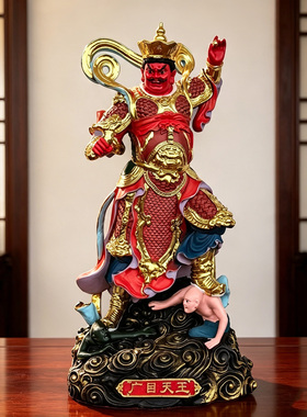 四大天王树脂佛像摆件