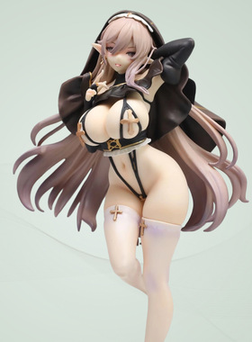美少女游戏精灵修女站姿手办
