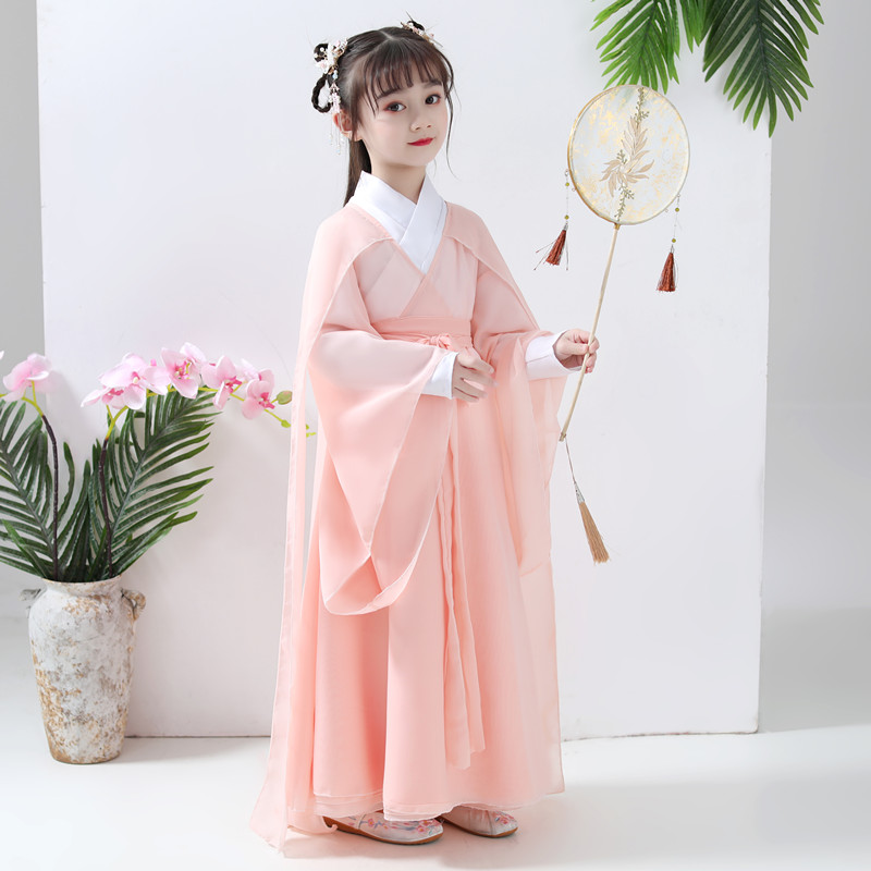 原创改良汉服成人古装仙女服女童三生三世枕上书凤九同款抖音衣服-图1