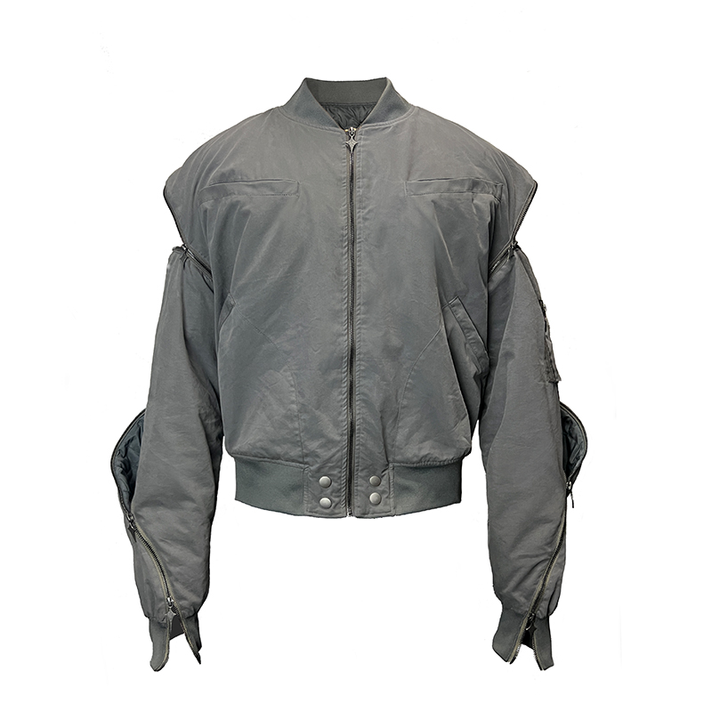 JCAESAR DOUBLE ZIPPER MA1 JACKET双拉链cleanfit飞行夹克外套-图3