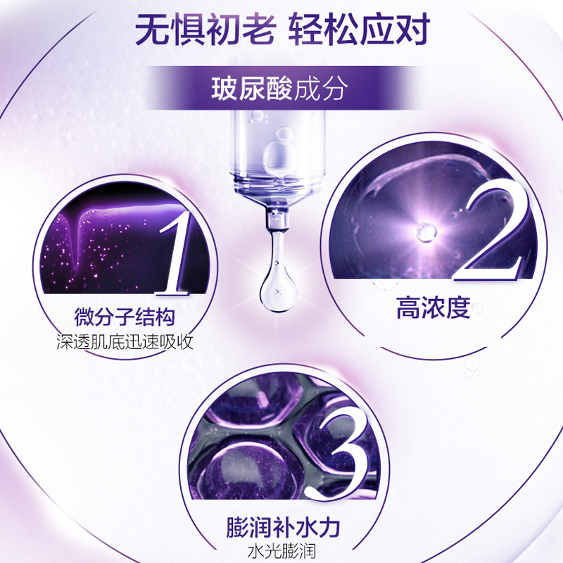 欧莱雅中联专卖店欧莱雅复颜玻尿酸水光充盈导入晶露乳液霜眼霜套装官网正品1