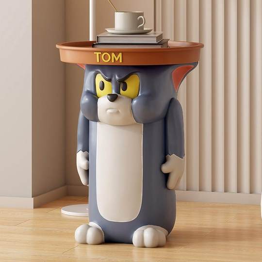 卡通汤姆猫茶几落地摆件客厅电视柜可爱家居创意饰品乔迁新居送礼