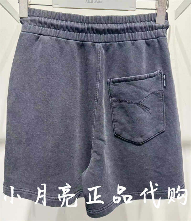 ABLE JEANS夏季新款宽松直筒高腰牛仔短裤女912020-353-图0