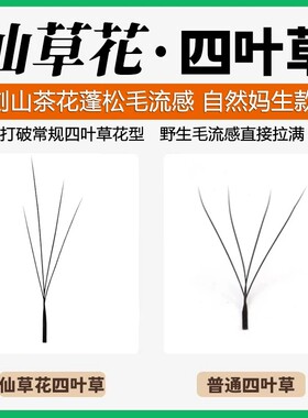 国风仙草花嫁接睫毛四叶草