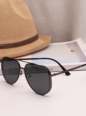 2024新款潮男高级感偏光太阳眼镜金属质感墨镜开车驾驶旅游度假潮