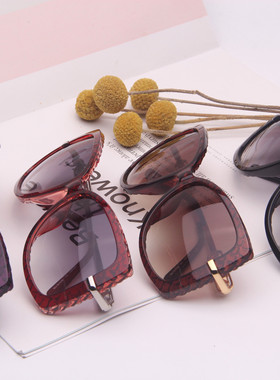 外贸单女士镶钻高档奢华太阳眼镜