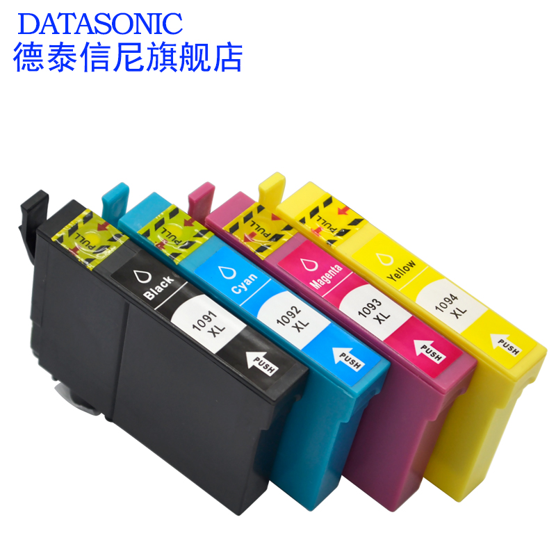 DAT适用爱普生T1091 T1092 T1093 T1094墨盒me30 me300黑色墨盒ME600F彩色喷墨打印机油墨盒ME1100墨水盒T109 - 图2