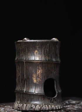 黄铜炭炉仿古手工酒精炉茶壶加热功夫煮茶器家居装饰工艺创意摆件