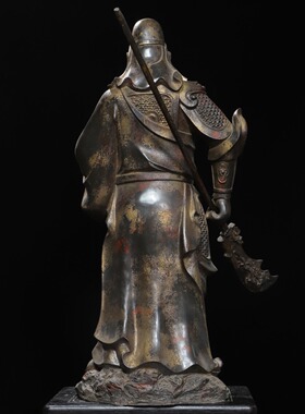 大号关公像武财神黄铜摆件关二爷关羽工艺品店铺公司乔迁开业礼品