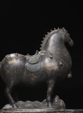 大号宝马摆件黄铜鎏金马到成功家居办公桌面装饰创意工艺礼品复古