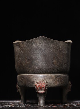 纯铜仿古炭炉耐高温炭火烤茶炉茶具配件家用室内煮茶炉围炉煮茶炉