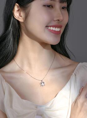 平安如意锁999纯银项链女轻奢小众2026新款送女朋友妈妈生日礼物