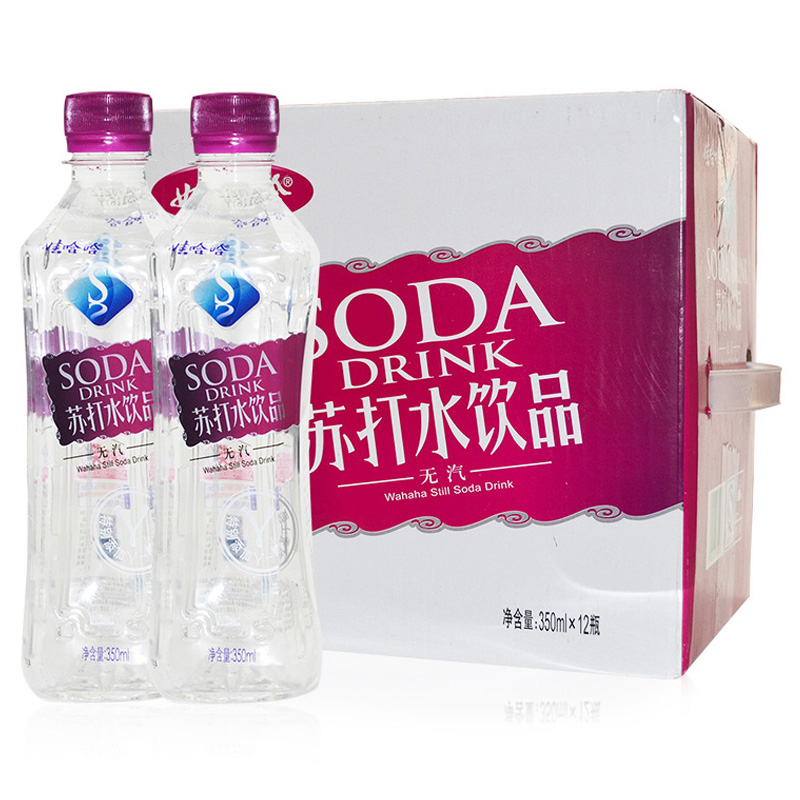 娃哈哈苏打水350ml*24瓶整箱0糖0卡非矿泉水微甜弱碱性无汽饮料 - 图3