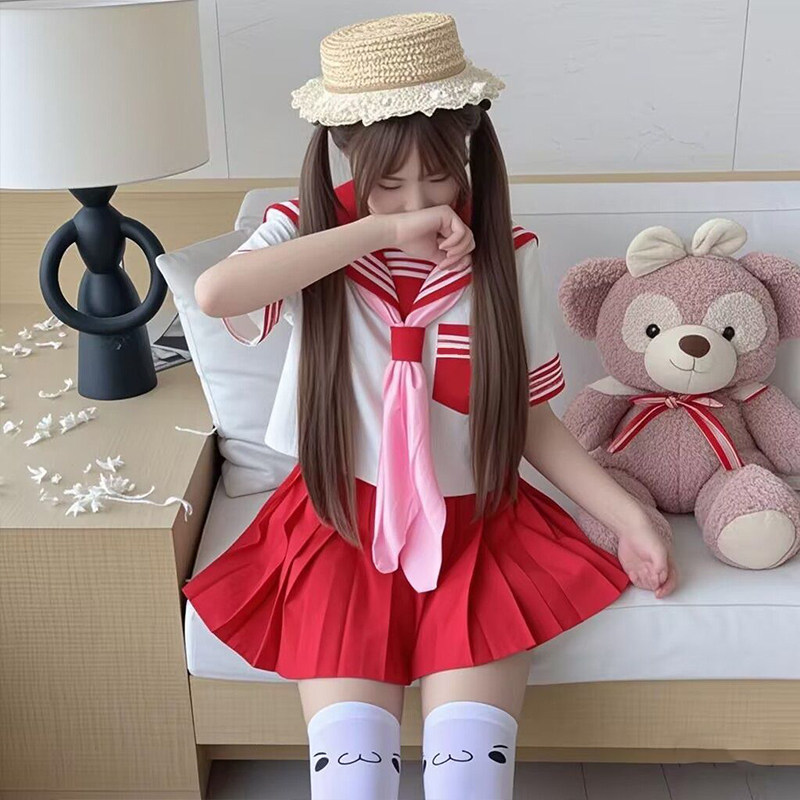 bodylin复刻基础版短袖水手服粉色甜柚jk制服可爱日系学院风套装,淘宝优惠券,粉丝福利购,淘宝优惠卷