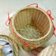 Bamboo basket storage basket shoulder pole traditional wedding celebration