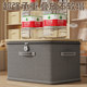 Household storage box with password lock Large capacity sorting box Wardrobe Clothing Clothes Storage Basket Layered storage artifact