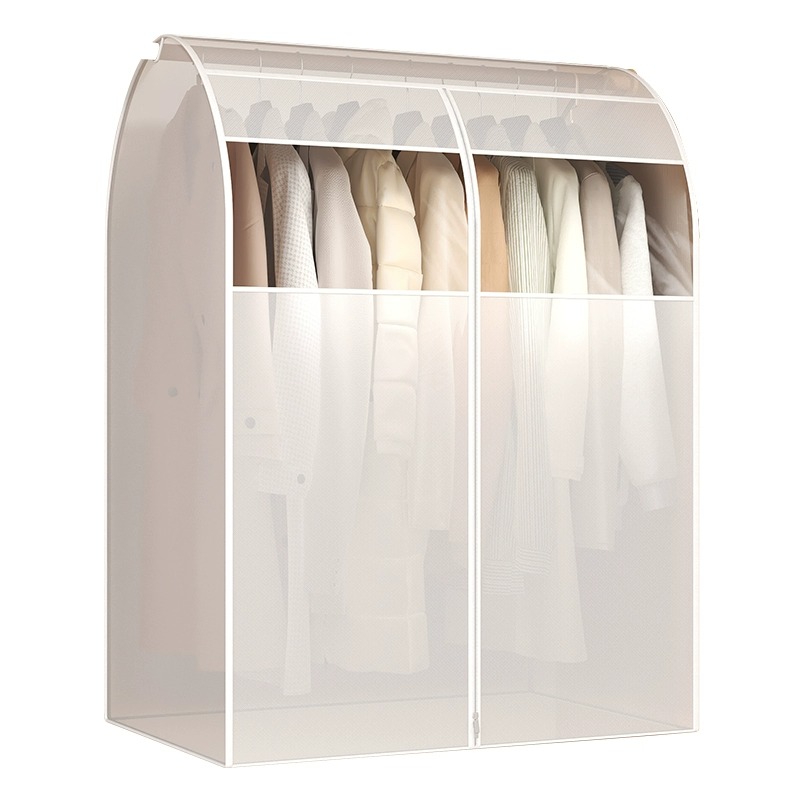 衣服防尘罩挂式透明家用宿舍衣柜西装套子大衣羽绒服加厚衣罩盖布 - 图3