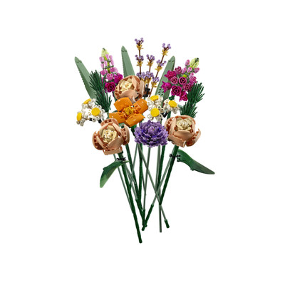 乐高花束花朵盆景玫瑰花七夕情人节生日礼物积木玩具 虎窝淘