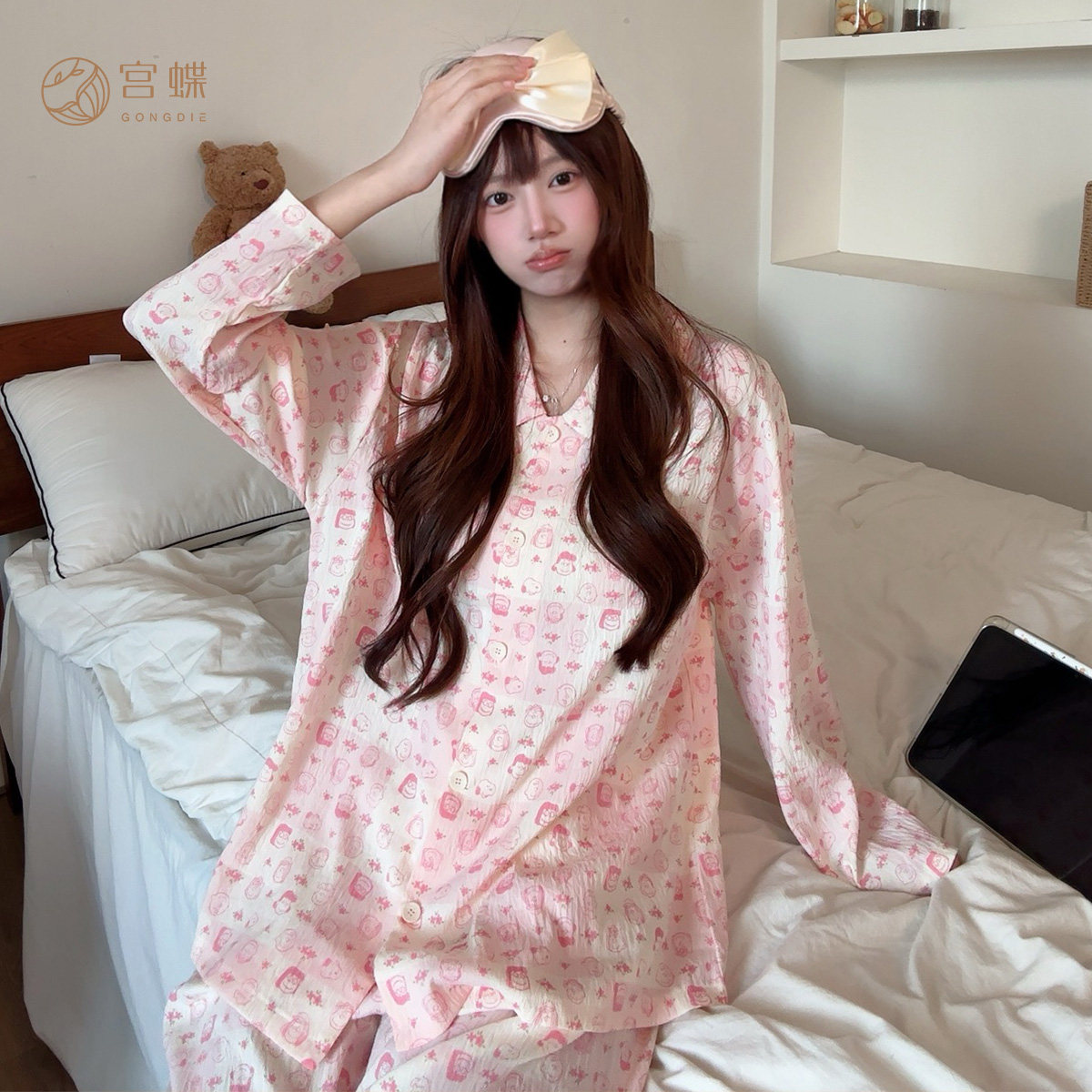 宫蝶【轻柔软】史努比少女睡衣秋季甜美