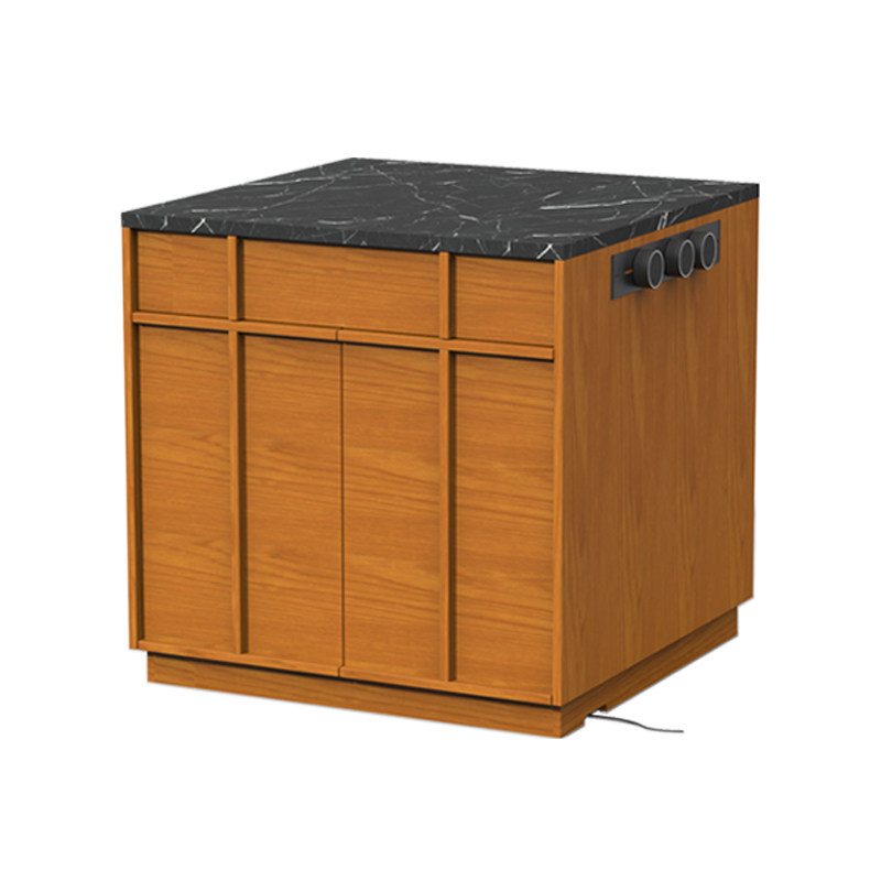 舒梵帕尔复古色岛台/岩板实木骨格线北欧中古风储物餐边柜桌一体,淘宝优惠券,粉丝福利购,淘宝优惠卷