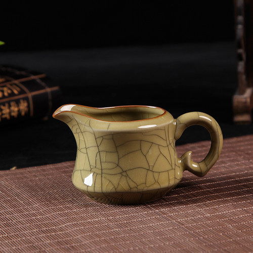 龙泉御茗青瓷冰裂功夫茶具公道杯陶瓷大号过滤分茶器茶海茶道配件 - 图2