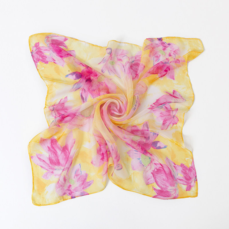 70厘米雪纺印花小方巾女丝巾薄款装饰领巾春秋季韩版百搭包头纱巾,淘宝优惠券,粉丝福利购,淘宝优惠卷