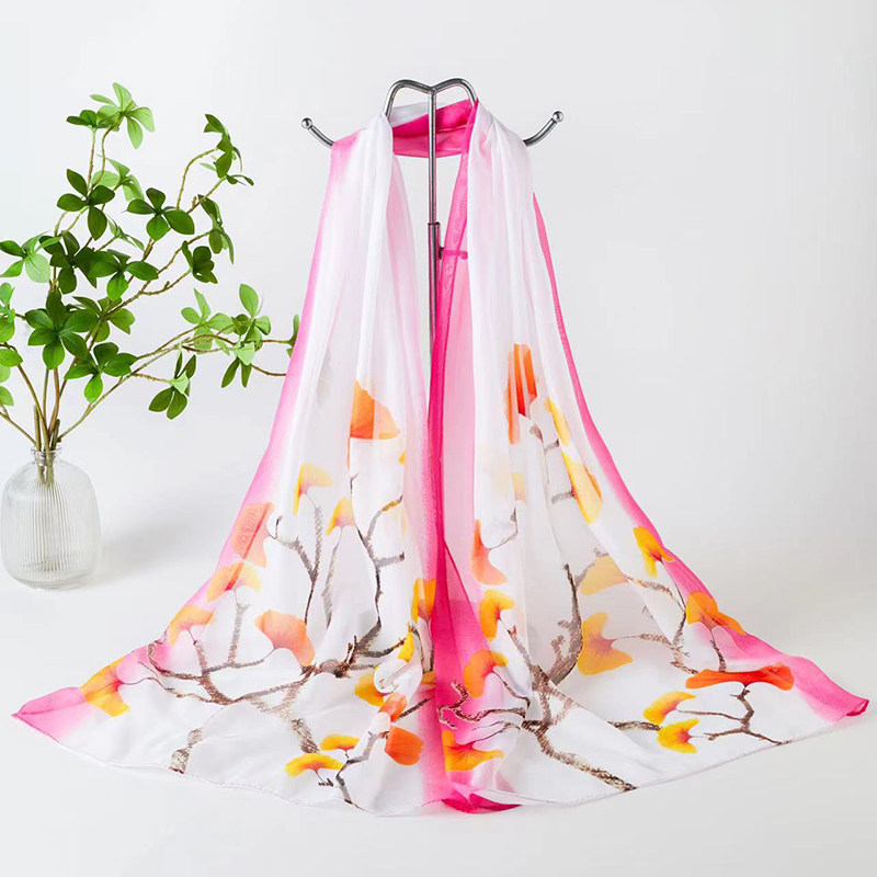 春秋冬季新品雪纺印花丝巾薄款女士纱巾围巾夏季防晒披肩百搭两用,淘宝优惠券,粉丝福利购,淘宝优惠卷