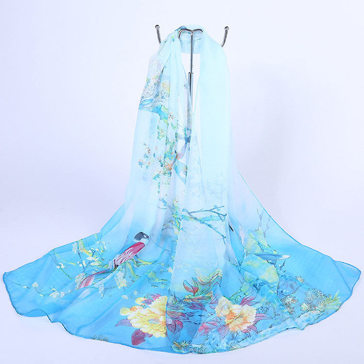 春秋冬季新品雪纺印花丝巾薄款女士纱巾围巾夏季防晒披肩百搭两用,淘宝优惠券,粉丝福利购,淘宝优惠卷