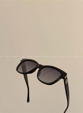 BVKV/ 经典款黑色珍珠搭配简约而低调26s新款复古太阳眼镜太阳眼