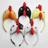 Детский аксессуар для волос, желтый белый ободок, петух