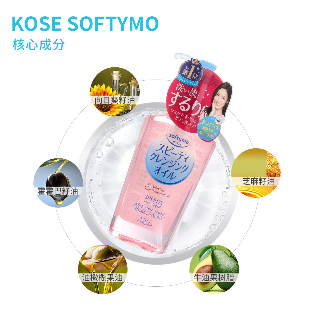 kose /高丝日本眼唇脸部清洁卸妆油 eeshopping海外卸妆