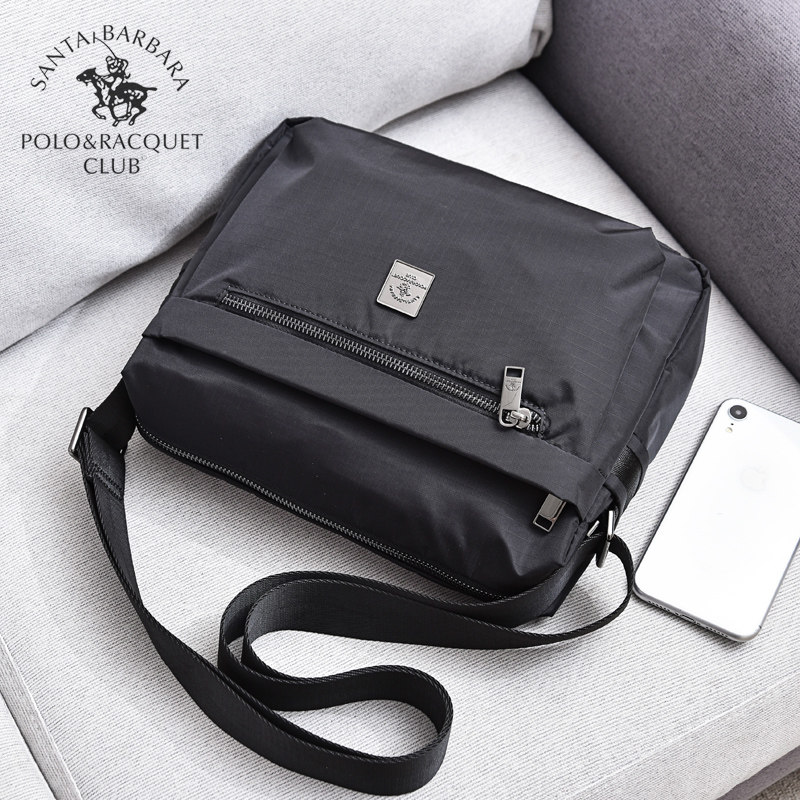 圣大保罗男包休闲单肩运动男斜挎包 圣大保罗华夏展业男士包袋