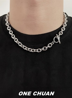 chuan/ins冷淡风o型女小众男项链
