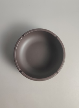 瑕疵陶瓷家居装饰品复古中式茶台办公桌茶几大号大容量黑色烟灰缸