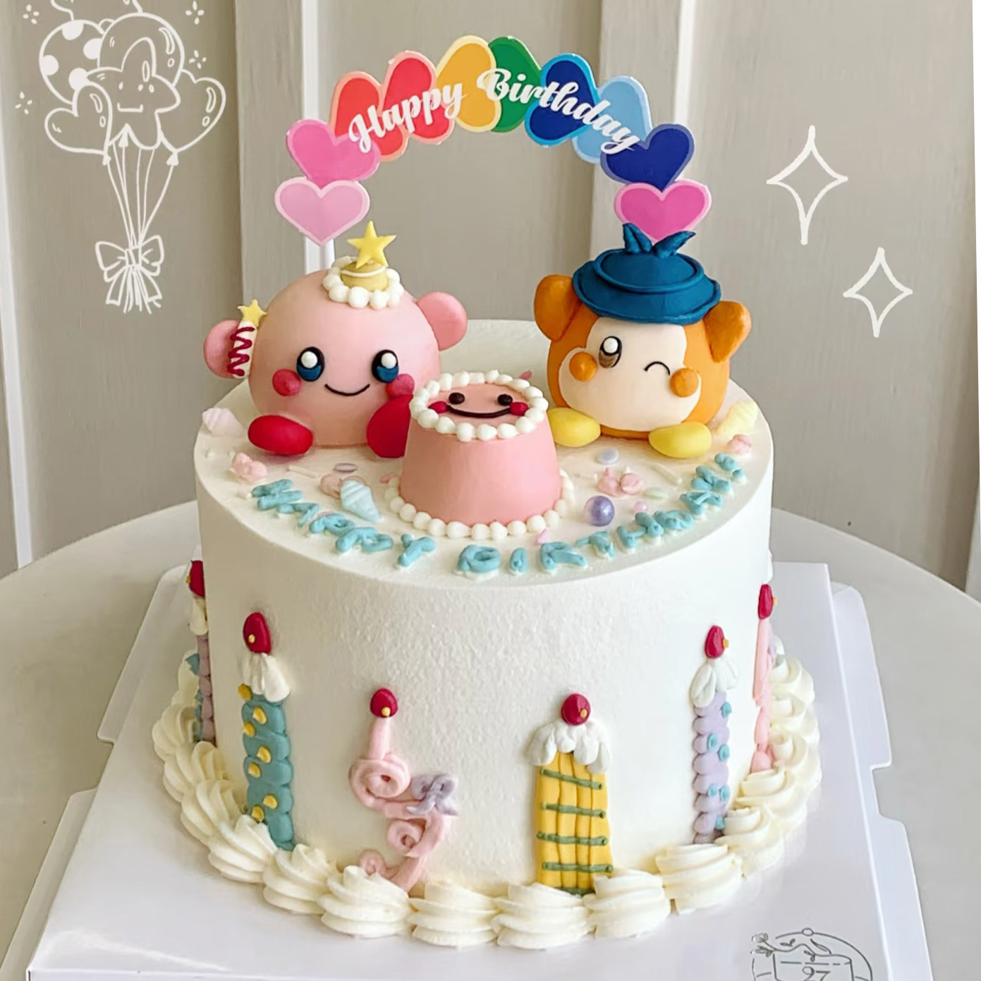 萌趣星之卡比叠叠乐女孩蛋糕摆件趴趴可爱装饰粉色玩偶娃娃小精灵,淘宝优惠券,粉丝福利购,淘宝优惠卷